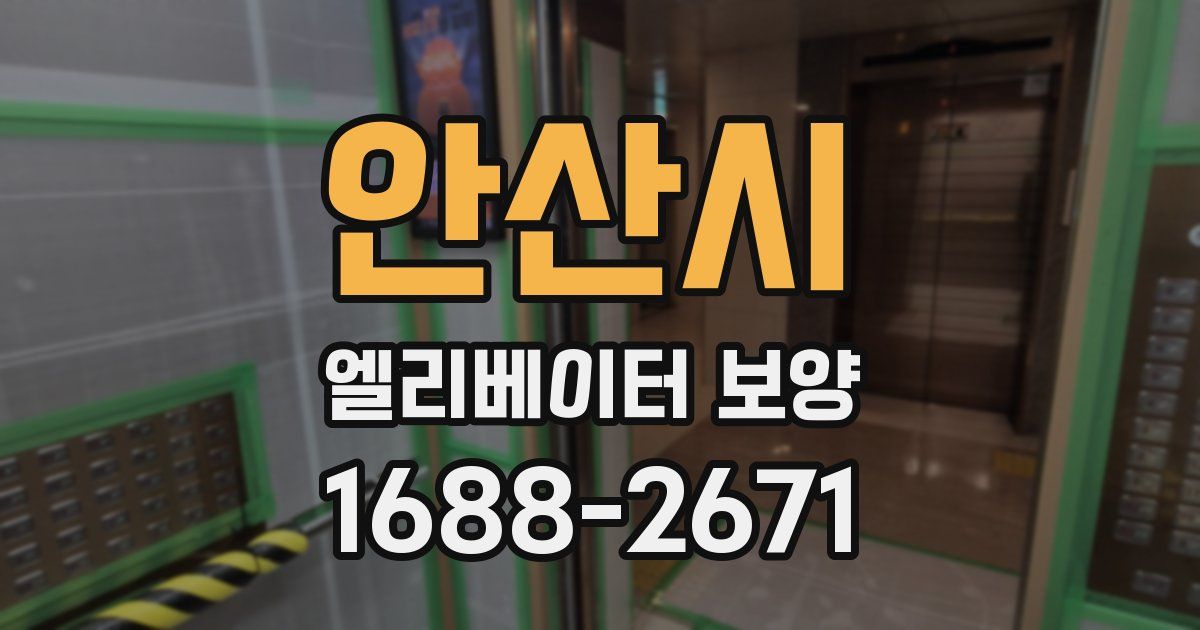 안산시 엘리베이터 보양