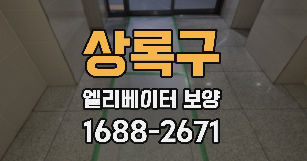 상록구 엘리베이터 보양