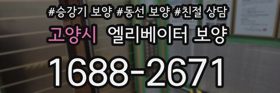 고양시 엘리베이터 보양