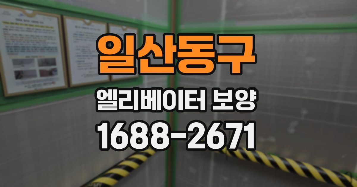 일산동구 엘리베이터 보양