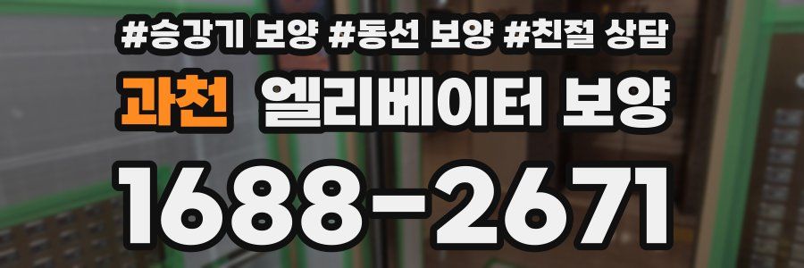 과천 엘리베이터 보양