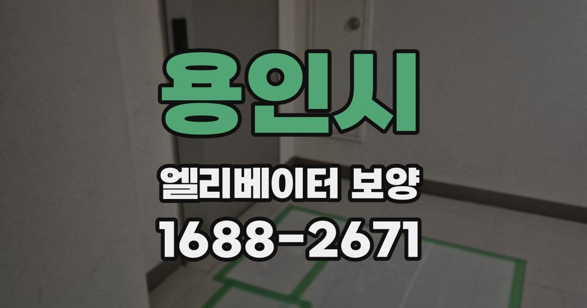 용인시 엘리베이터 보양