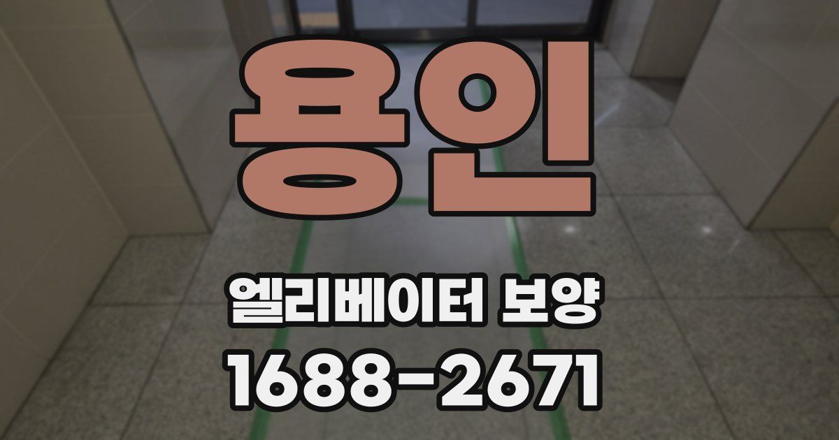용인 엘리베이터 보양