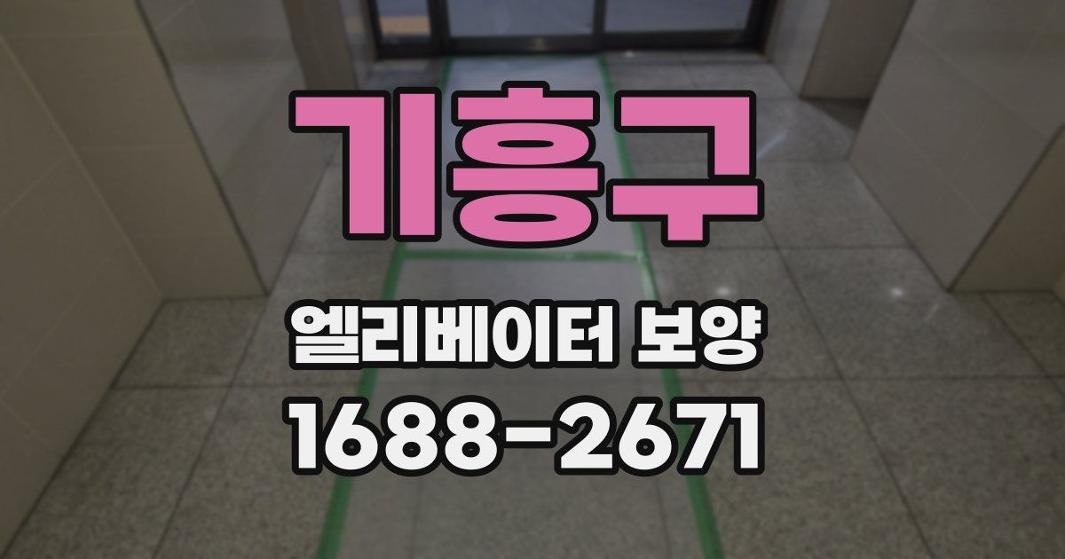 기흥구 엘리베이터 보양