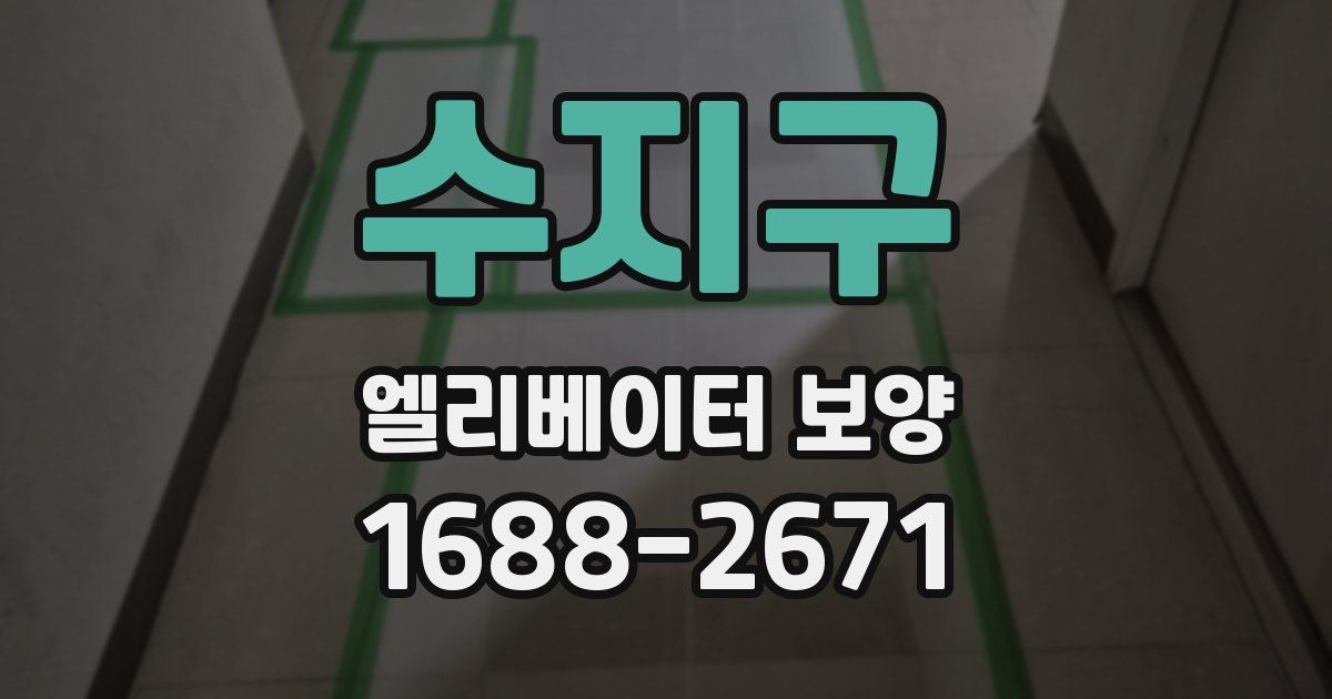 수지구 엘리베이터 보양