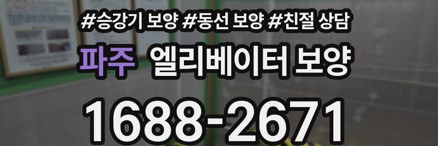 파주 엘리베이터 보양