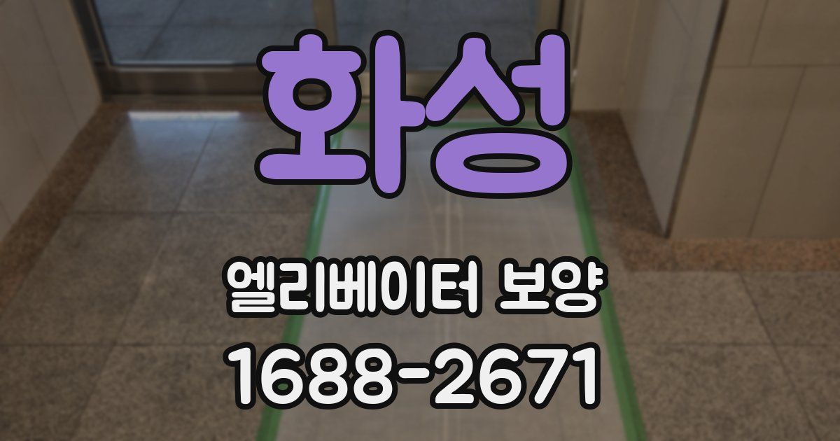 화성 엘리베이터 보양