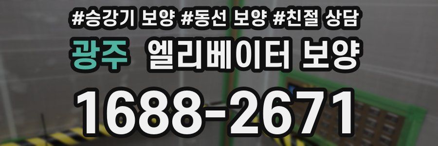 광주 엘리베이터 보양