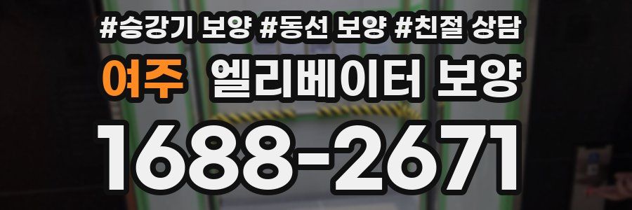 여주 엘리베이터 보양