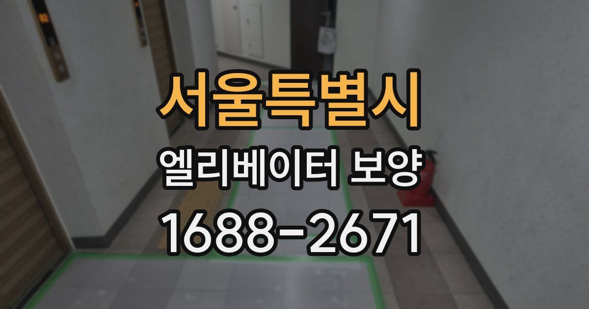 서울특별시 엘리베이터 보양