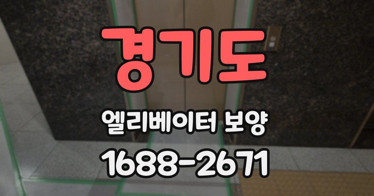 경기도 엘리베이터 보양