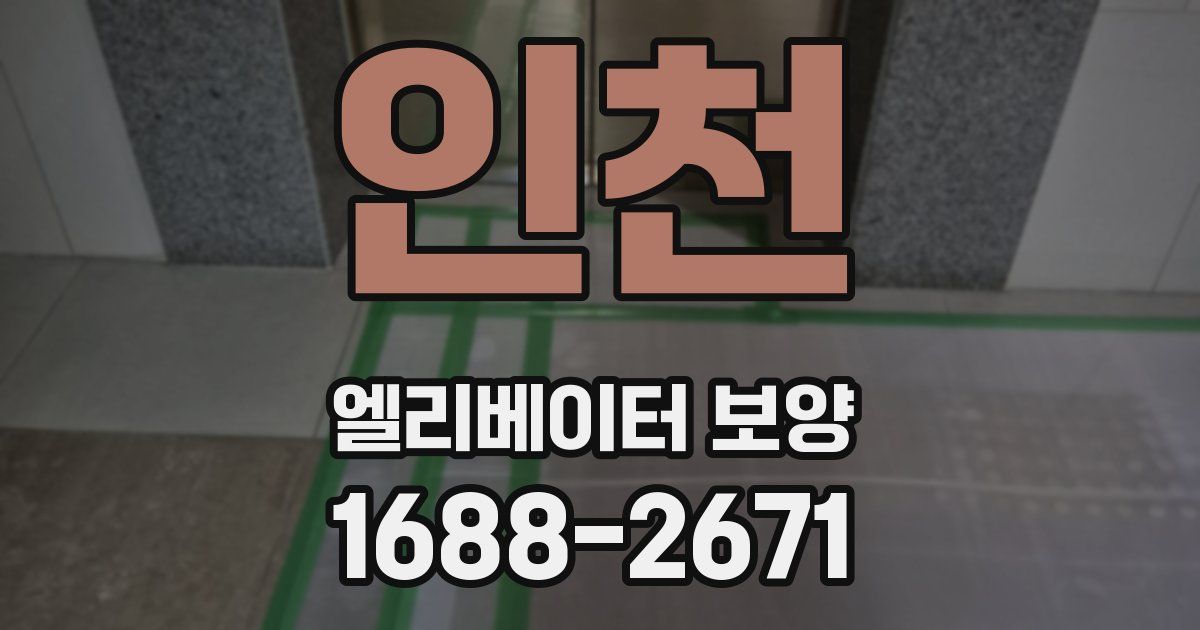 인천 엘리베이터 보양