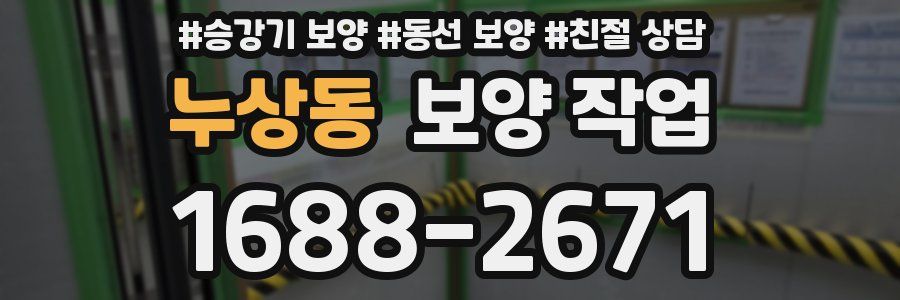 누상동 보양 작업