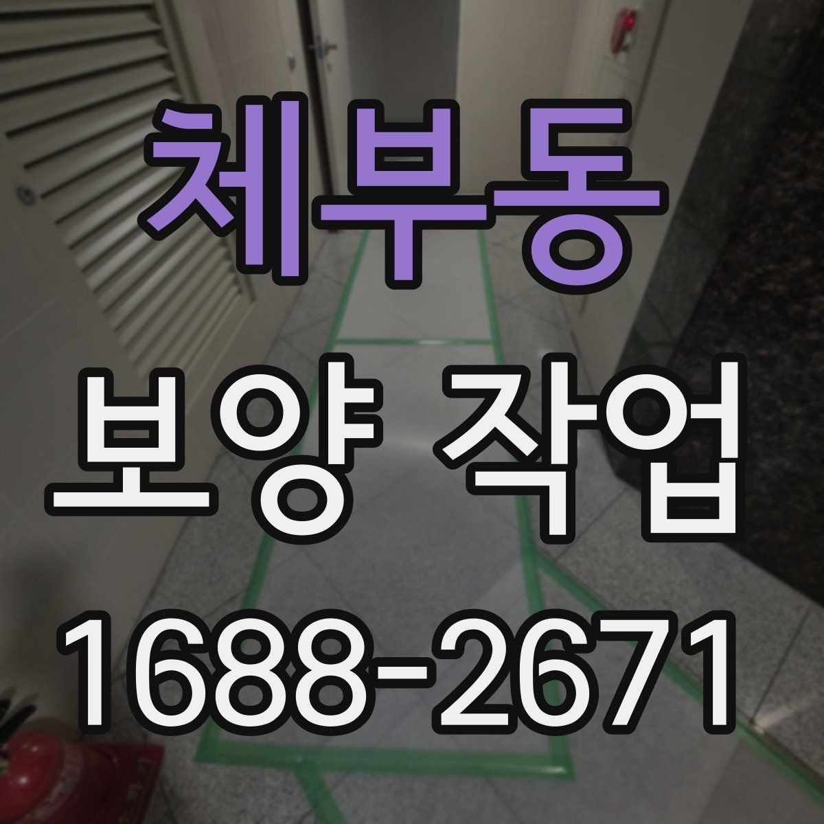 체부동 보양 작업 현장 보호를 위한 기본 원칙