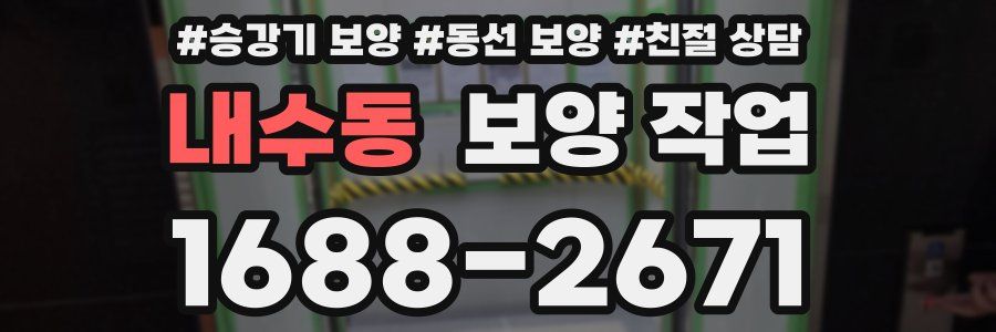 내수동 보양 작업