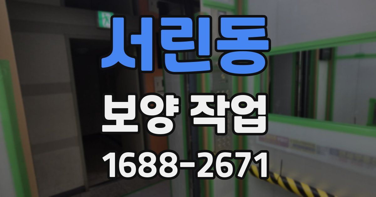 서린동 보양 작업