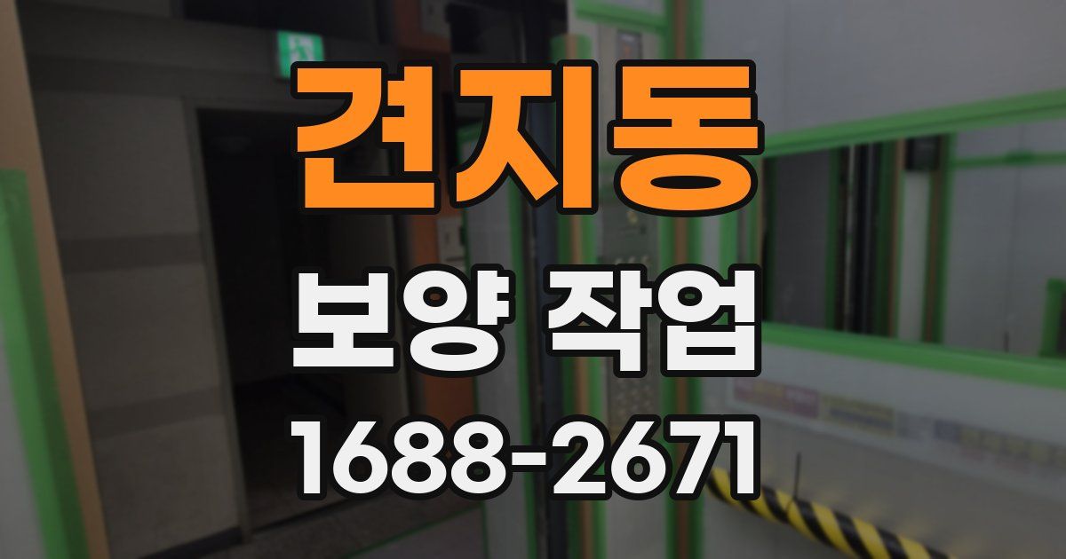 견지동 보양 작업