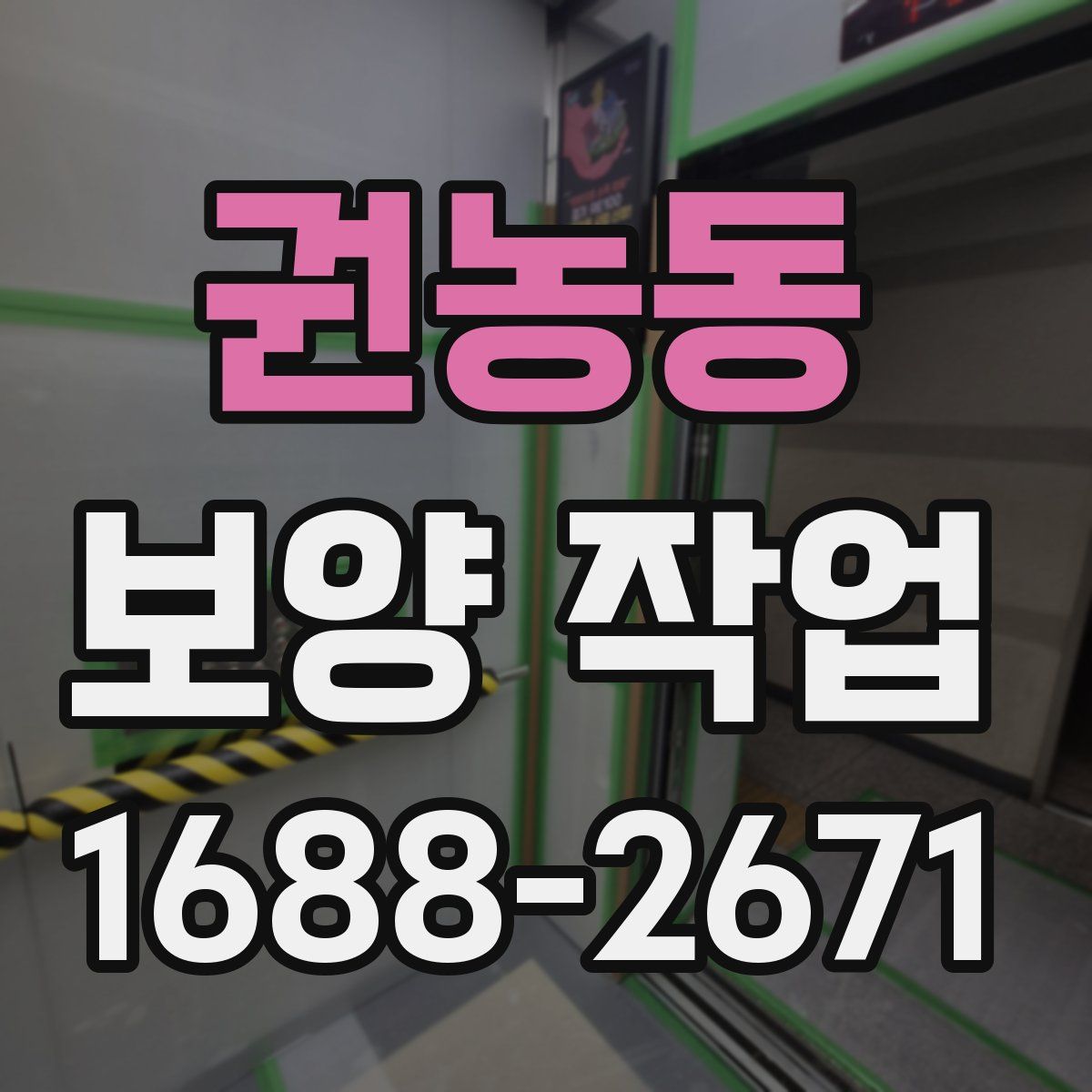 권농동 보양 작업
