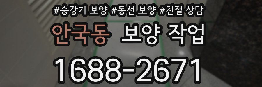 안국동 보양 작업