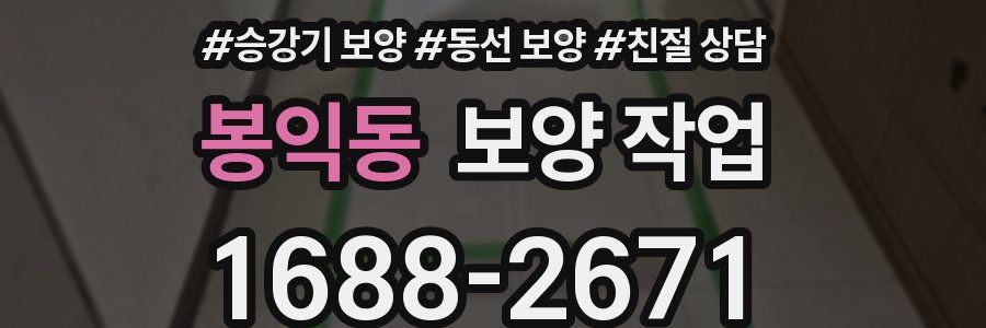 봉익동 보양 작업