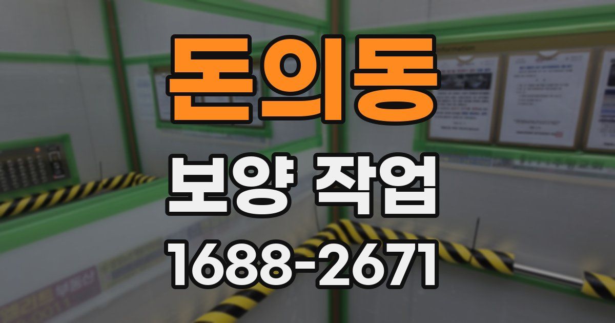 돈의동 보양 작업
