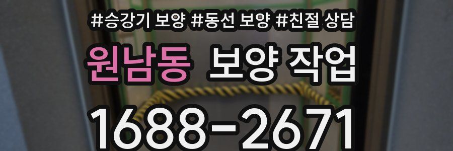 원남동 보양 작업