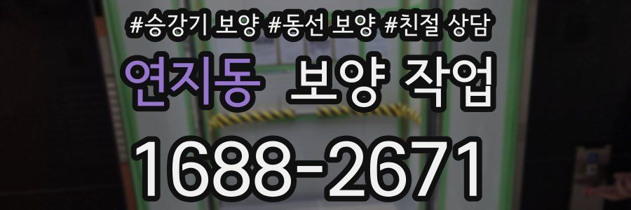 연지동 보양 작업