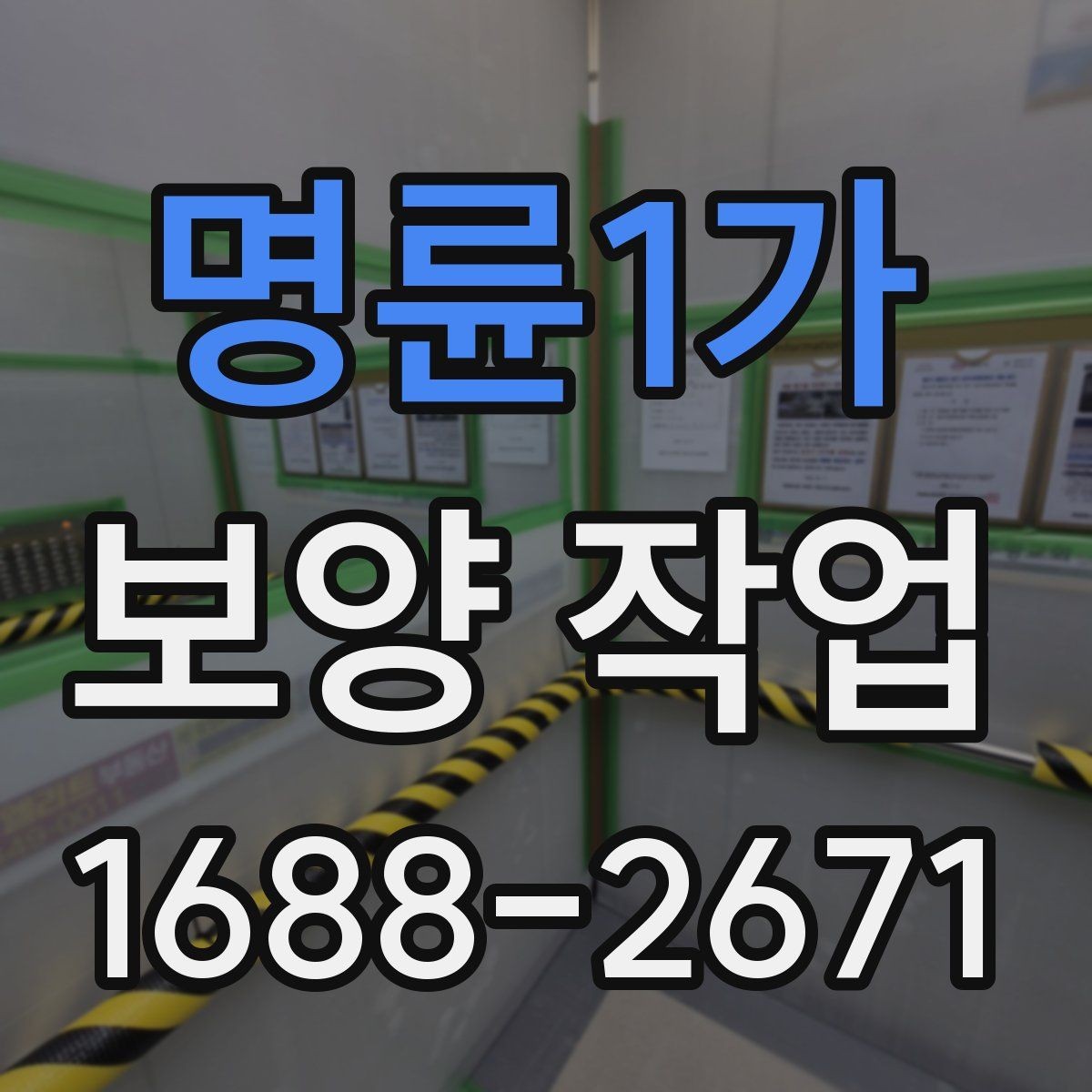 명륜1가 보양 작업 진행 절차를 단계별로 정리