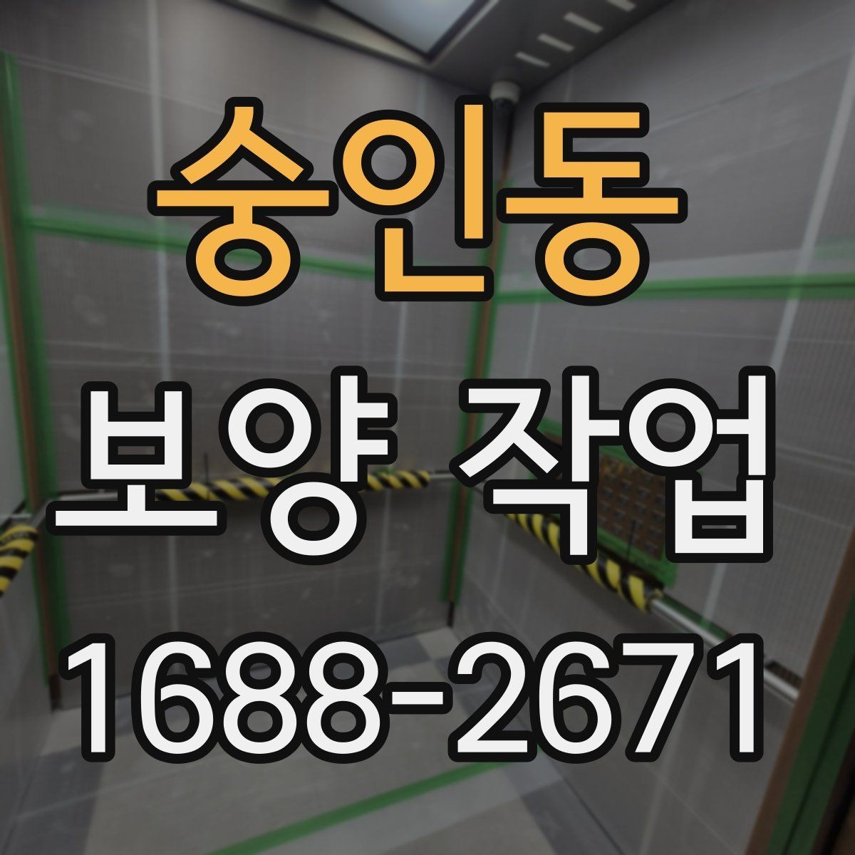 숭인동 보양 작업 시 유의사항과 관리 방법