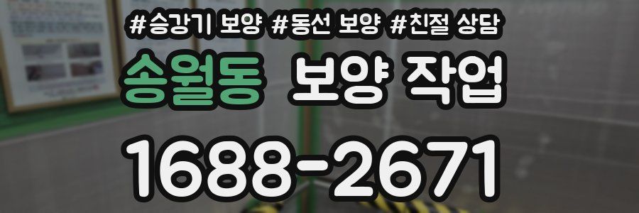 송월동 보양 작업