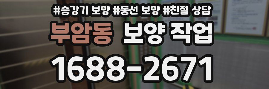 부암동 보양 작업