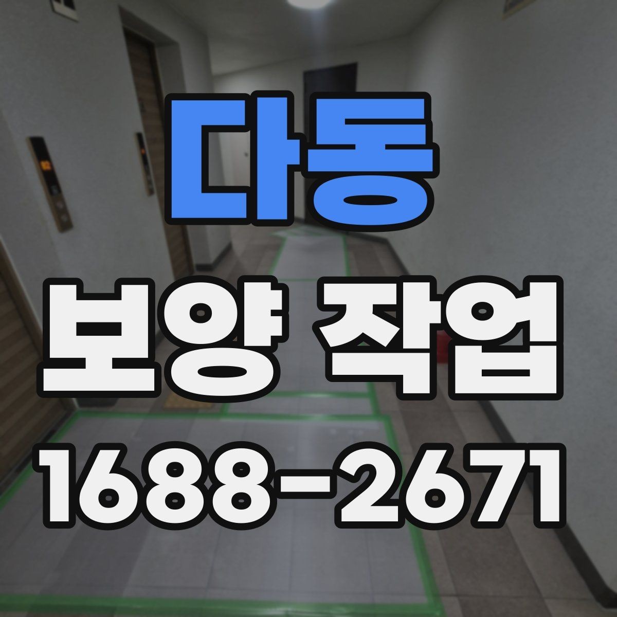 다동 보양 작업 의뢰 시 알아둘 절차