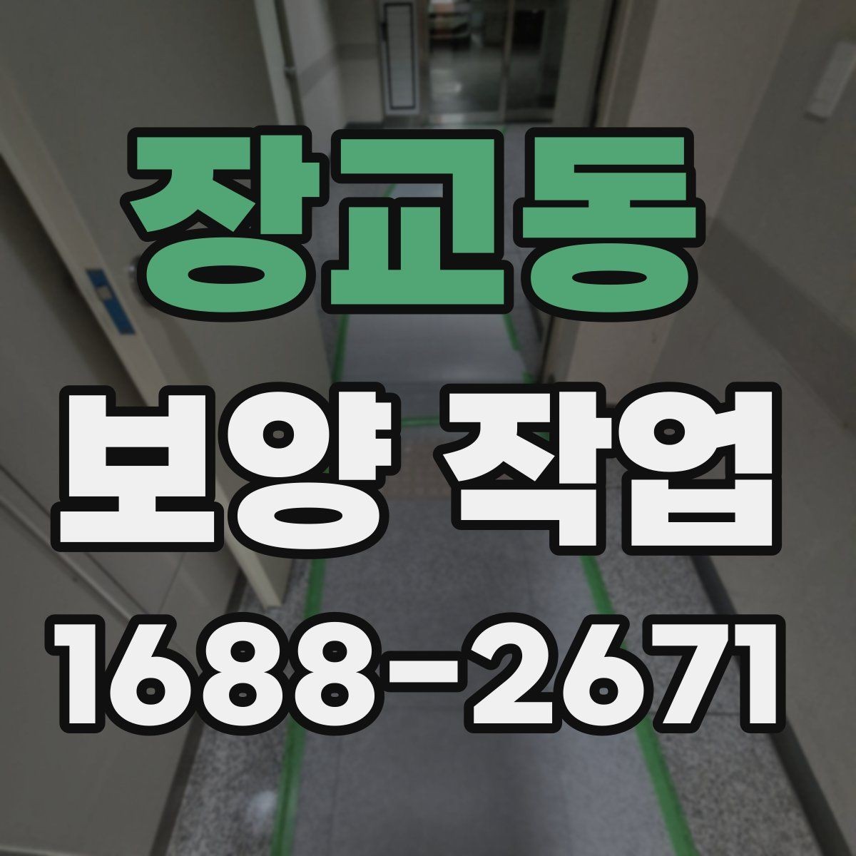 장교동 보양 작업 진행 절차를 단계별로 정리