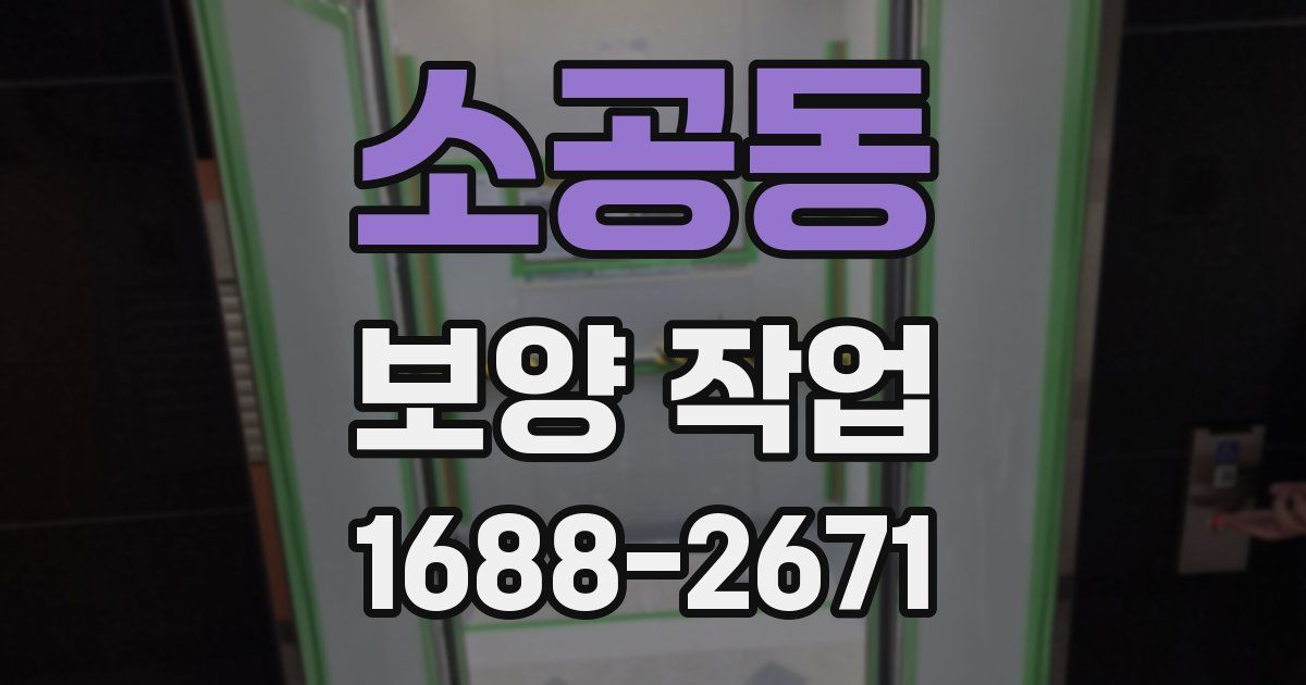 소공동 보양 작업