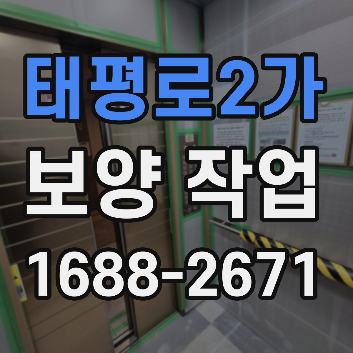 태평로2가 보양 작업