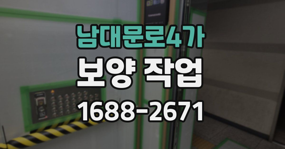 남대문로4가 보양 작업