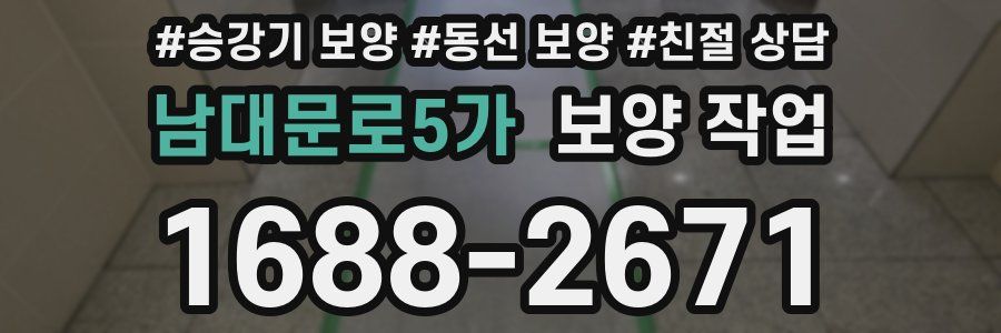 남대문로5가 보양 작업