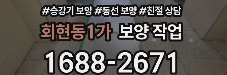 회현동1가 보양 작업