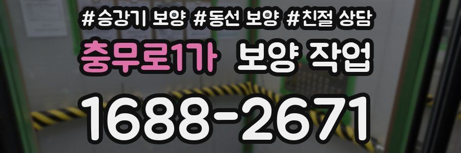 충무로1가 보양 작업