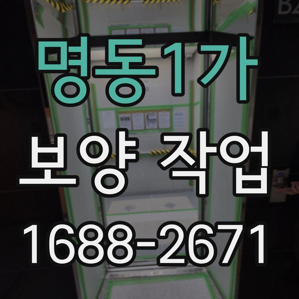 명동1가 보양 작업