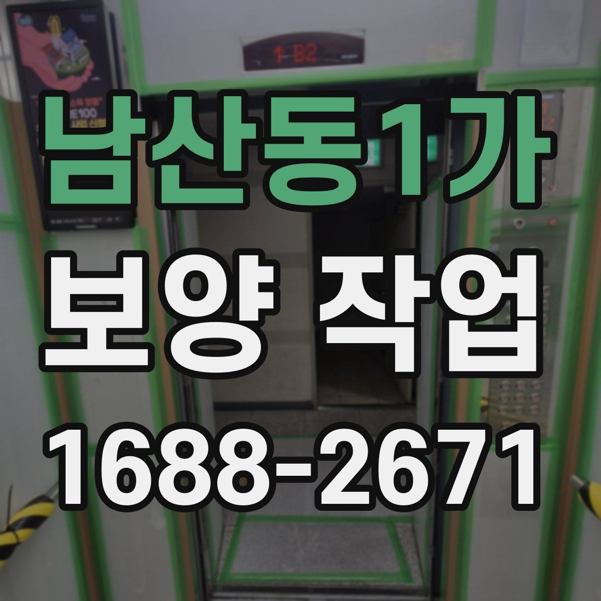 남산동1가 보양 작업