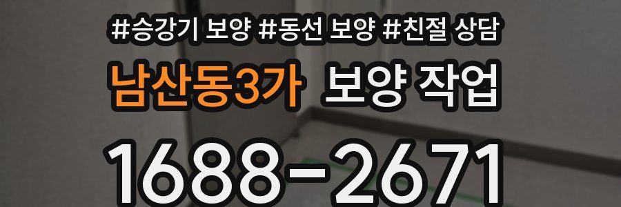 남산동3가 보양 작업