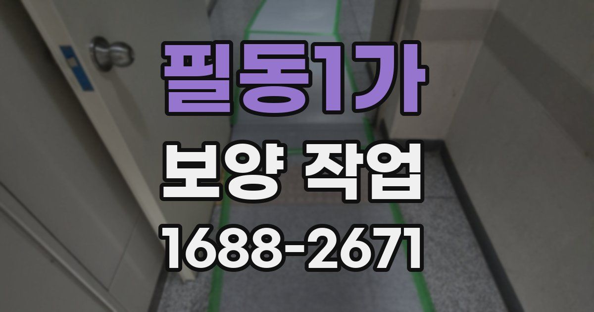 필동1가 보양 작업