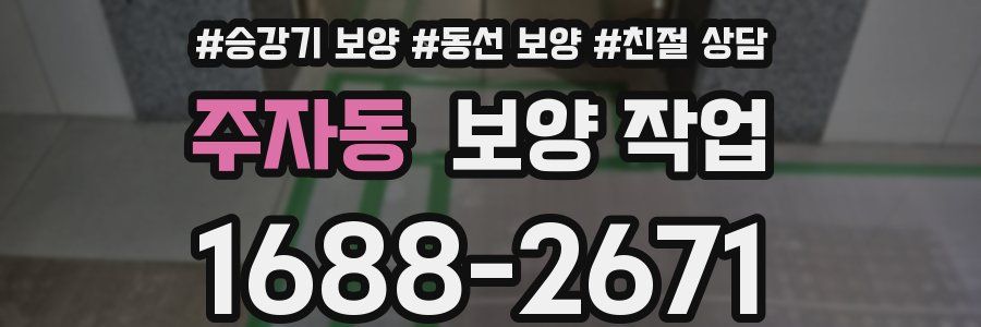주자동 보양 작업