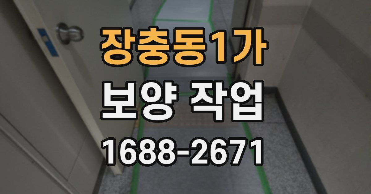 장충동1가 보양 작업