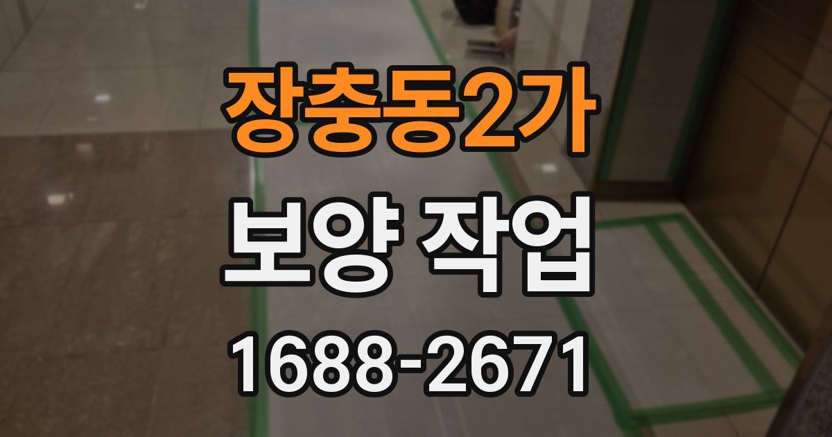 장충동2가 보양 작업