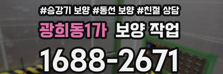 광희동1가 보양 작업