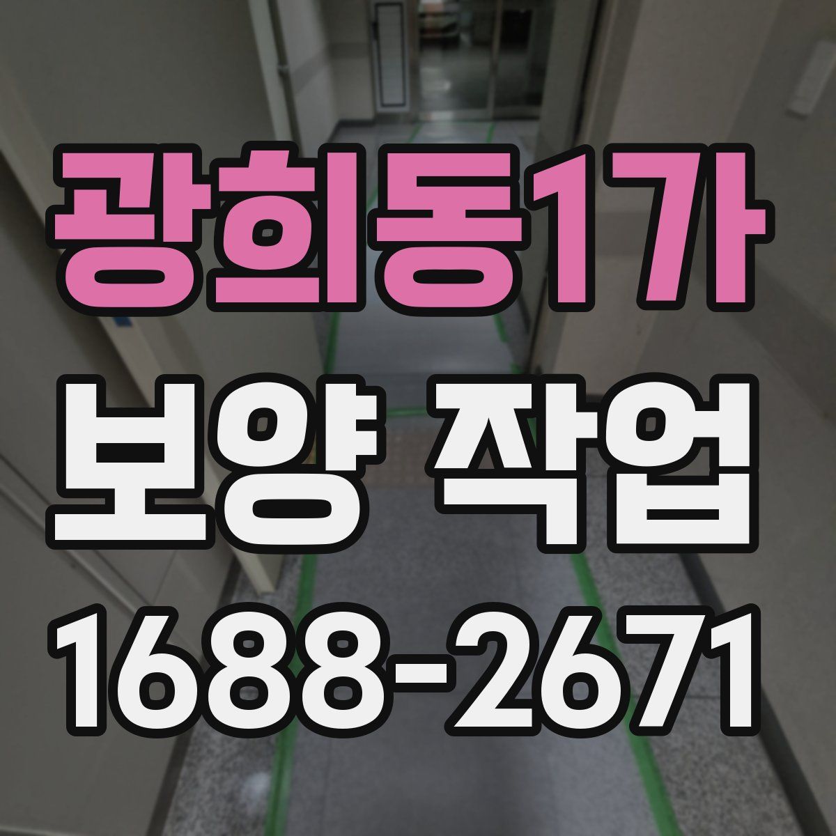 광희동1가 보양 작업