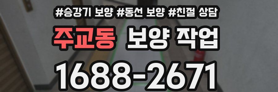 주교동 보양 작업