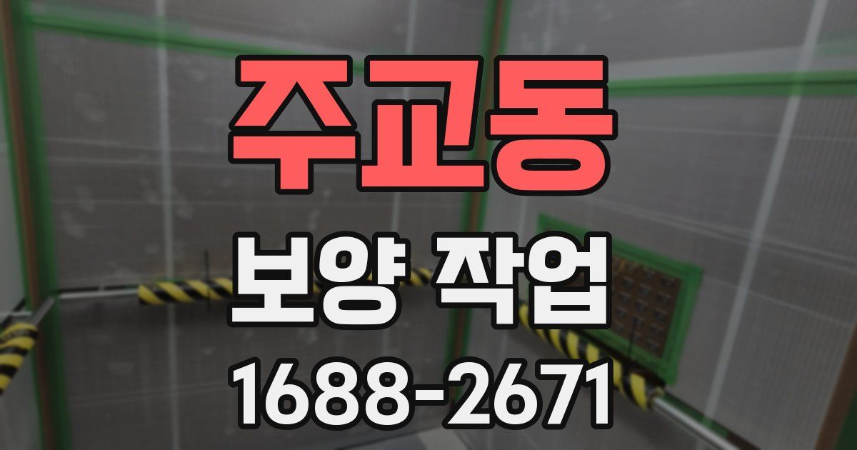 주교동 보양 작업